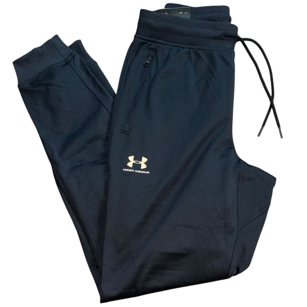 NWT Black Under Armour Joggers Womens S Athletic Running Basketball Sports Pants